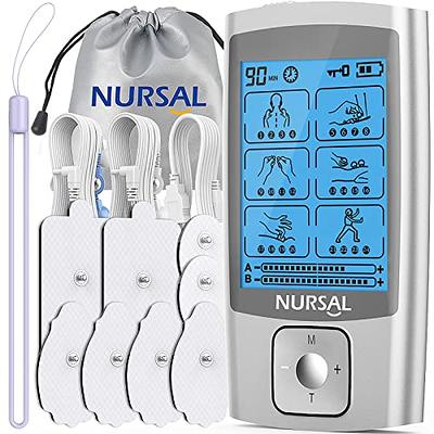 AUVON 4 Outputs TENS Unit EMS Muscle Stimulator Machine for Pain Relief  Therapy with 24 Modes Electric Pulse Massager