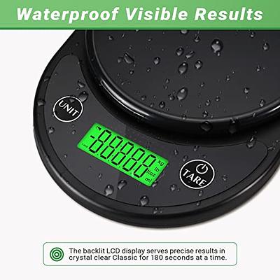 waterproof food scale, 0.01oz/0.1g high accuracy