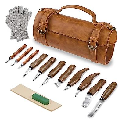 Wood Carving Tools Knife Set 20PCS DIY Wood Carving Kit for Beginners  Woodworking Knife Kit with Detail Wood Carving Tools, Whittling Knife,  Anti-Slip