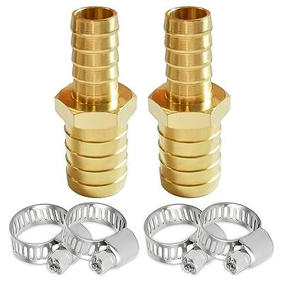 YOUHO 2pcs 5/8 Brass Hose Barb Tee, 3-Way Tee Hose Fitting (5/8 x 5/8 x  5/8 tee hose connector)