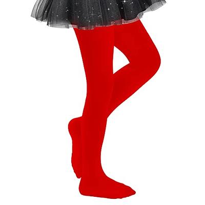  Girls Tights Ballet Dance for Toddler School Uniform Pantyhose  Baby Footed Stockings Athletic Leggings Elastic Grinch Pants Black M:  Clothing, Shoes & Jewelry