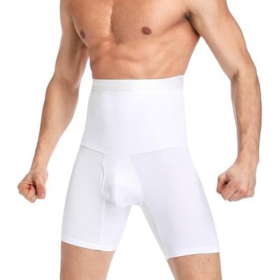MISS MOLY Men Tummy Control Shorts High Waist Underwear Slimming Body  Shaper Belly Girdle Boxer Briefs Stomach Shapewear White - Yahoo Shopping