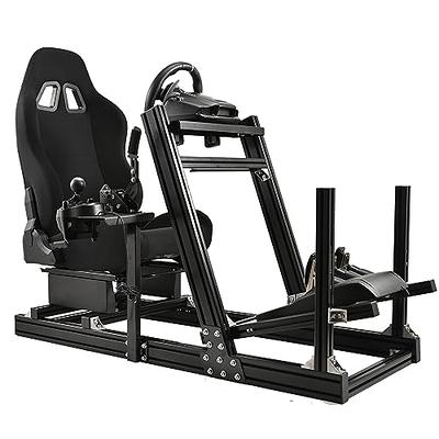 Stand-up Racing Simulation Cockpit with Seat fit for  Logitech/Thrustmaster/Fanatec G25,G29,G920,G923,T80,G  PRO,T300RS,TMX,T248X,Sim Racing Cockpit