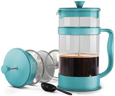 YORSEEK Mini French Press Coffee Tea Maker 1 Cups, 12oz Coffee Press,  Perfect for Coffee Lover Gifts Morning Coffee, Single Server Maximum Flavor