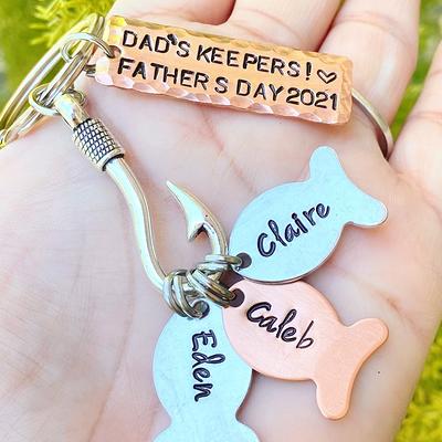 Christmas Gifts For Him, My Best Catch Fishing Keychain, Hooked On Dad, Our  Fish Natashaaloha - Yahoo Shopping