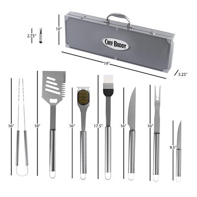 KEPDTAI BBQ Grill Accessories Kit, 36Pcs Extra Thick Stainless Steel Barbeque  Tools, Grilling Accessories for Outdoor Grill, Camping Grill Utensils Set  with Aluminum Case, Grilling Gifts for Men Women - Yahoo Shopping