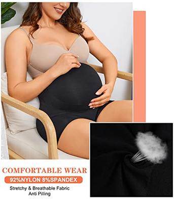 2 Pack Maternity Shapewear for Dresses Pregnancy Underwear Prevent Chaffing  Back Support High Waisted 