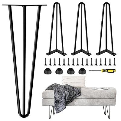 BENTISM Hairpin Table Legs 40 Black Set of 4 Desk Legs 880lbs