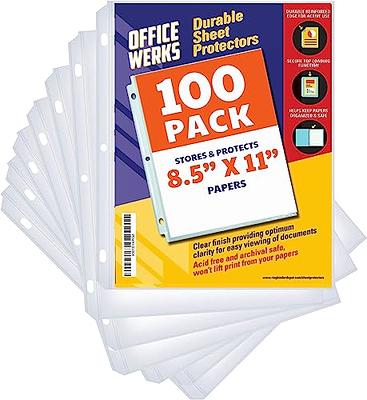 Staples Sheet Protectors for 3-Hole Punched Paper , Clear, 50/Box  (15943-CC) - Yahoo Shopping