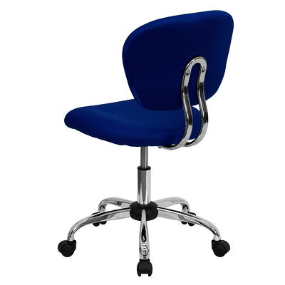 Flash Furniture Mid-Back Blue Mesh Padded Swivel Task Office Chair