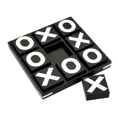 CosmoLiving by Cosmopolitan Gold Acrylic Tic Tac Toe Game Set with