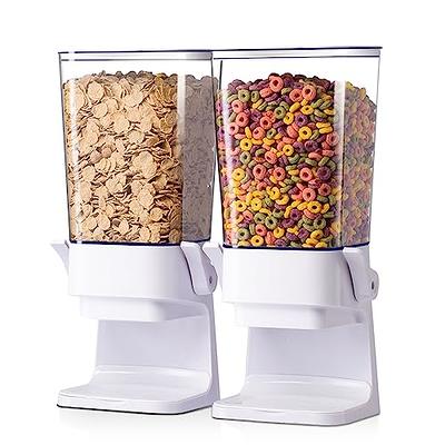 Honey-Can-Do Black Triple Canister Commercial Cereal Dispenser