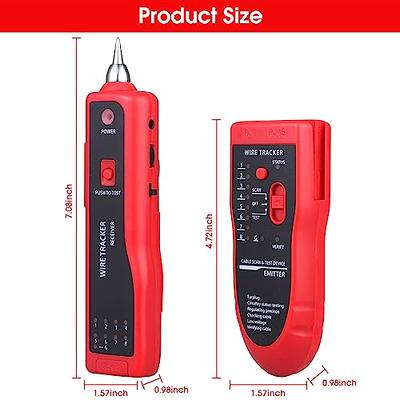 AMTOVL Wire Tracker RJ11 RJ45 Cable Tester Line Finder Ethernet LAN Network  Cable Tester Multifunction Toner Tracer Tester for Network Cable Collation,  Telephone Line Tester, Continuity Checking: : Industrial &  Scientific