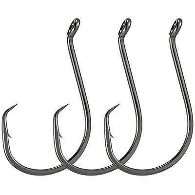 Phoxinus EWG Offset Worm Hooks - Weedless Fishing Hooks - Ideal for Texas  rigs and Carolina rigs for Wrasse, Perch, Bass, Cod, Pollock etc