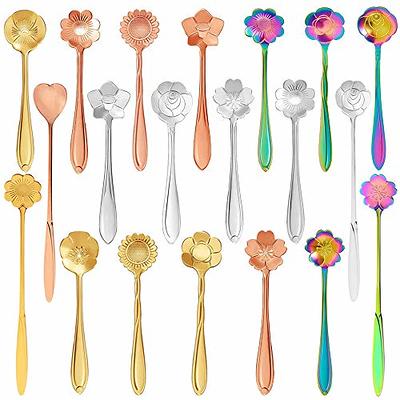 BNAZIND Kunz Spoons Cooking Spoons 18/10 Stainless Steel Titanium Shiny  Rainbow Basting Spoon - 9 Inches Plating Spoons - Daily Chef Spoons -  quenelle