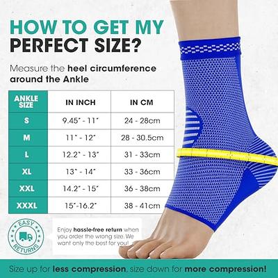 Sleeve Stars Ankle Support for Ligament Damage & Sprained Ankle, Plantar  Fasciitis Support & Achilles Tendonitis Pain Relief, Ankle Brace for Women  