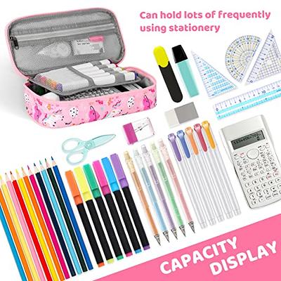 Dugio Big Pencil Case Large Capacity Pencil Bag with Zipper Pencil Pouch  for Girls Boys Kids Adults Christmas Stationery Pencil Pen Case Organizer  for School Office Pink - Yahoo Shopping