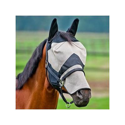 TGW Riding Horse Fly Mask Super Comfort Horse Fly Mask Elasticity Fly Mask with Ears We Only Make Products That Horses Like (Midnight Blue, L)