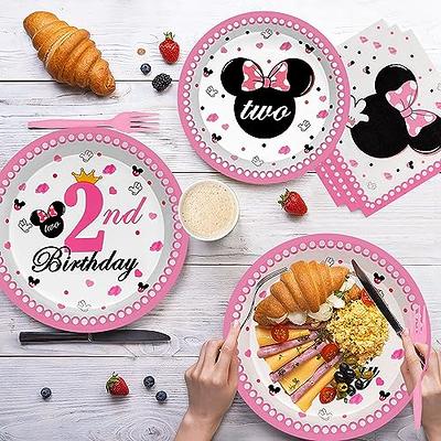 Mouse Birthday Party Supplies-96pcs Twodles Birthday Decorations girl Mouse  Party Favors Pink Mouse Plates and Napkins Forks for Minnie Mouse Themed  2nd Birthday Party Decoration supplies - Yahoo Shopping