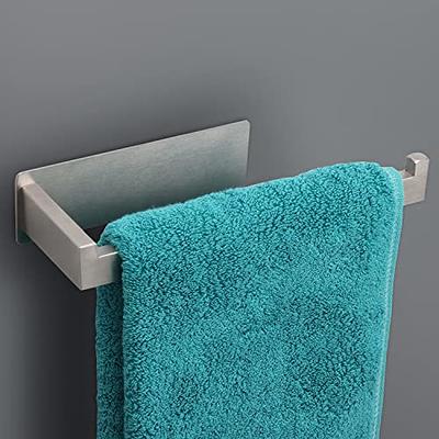 NearMoon Self Adhesive Bathroom Towel Bar- Stainless Steel Bath Wall Shelf  Rack