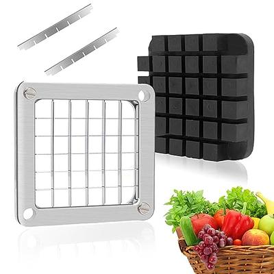 Replacement Chopper 1/4 Blade and Pusher Block, Commercial Vegetable  Chopper Blade, French Fry Cutter Stainless Steel Blade for Fruit Cutting  Machine Tomato French Fries Onion Dicer