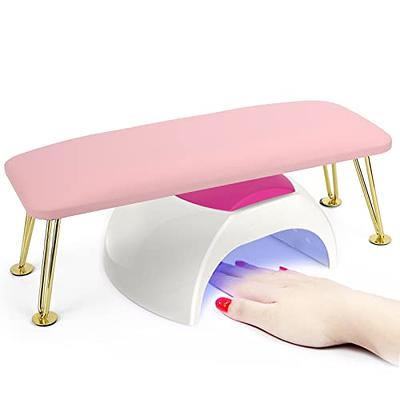 (MAT ONLY) Pink Nail Art Table Mat, Foldable Nail Art Hand Rest Pad for  Nail Arm Rest Cushion, Soft Microfiber Leather Nail Mat, Manicure Pad Nail