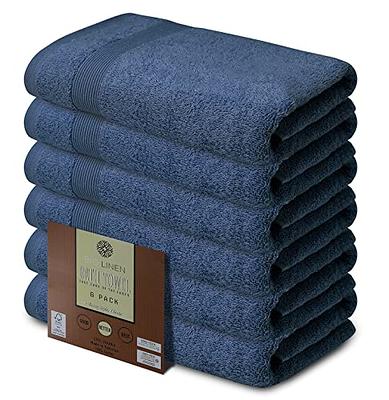 Lavex Luxury 27 x 54 100% Combed Ring-Spun Cotton Bath Towel 17 lb. - 12/