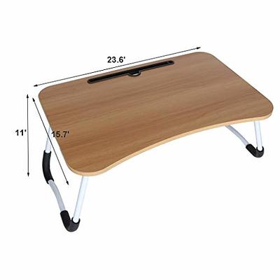  LOHISHILO Mobile Stand Up Desk Adjustable Laptop Desk