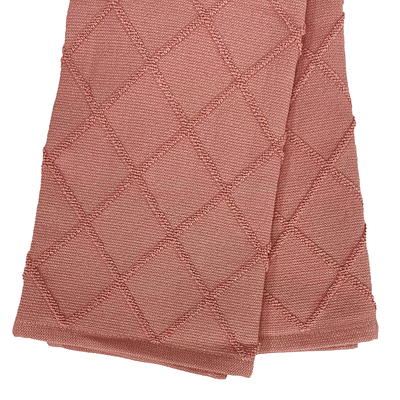 My Texas House Grid 16 x 28 Cotton Kitchen Towels, 4 Pieces, Pink 