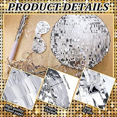 Ferraycle Disco Ball Small Pinata with Pinata Stick Blindfold and Confetti,  Silver Foil Pinatas for Birthday Party, Small Pinata for Kids Adults Retro  Birthday Game Party Decorations Supplies Favors - Yahoo Shopping