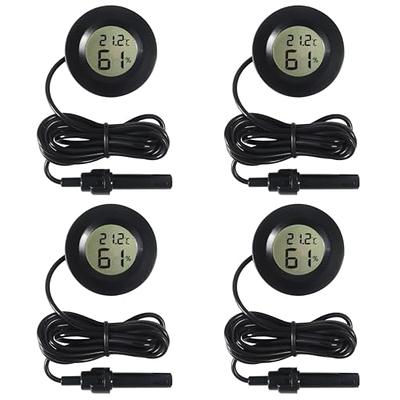Humidity Gauge, 1 Pack Indoor Thermometer for Home Digital Hygrometer Room  Thermometer and Humidity Gauge with Temperature Humidity Monitor AAA  Battery Powered(Color: Black) - Yahoo Shopping