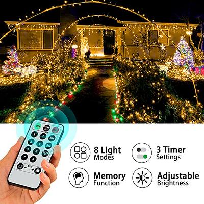 100 LED Star String Lights, Plug in Fairy String Lights Waterproof,  Extendable for Indoor, Outdoor, Wedding Party, Christmas Tree, New Year,  Garden Decoration, Warm White 