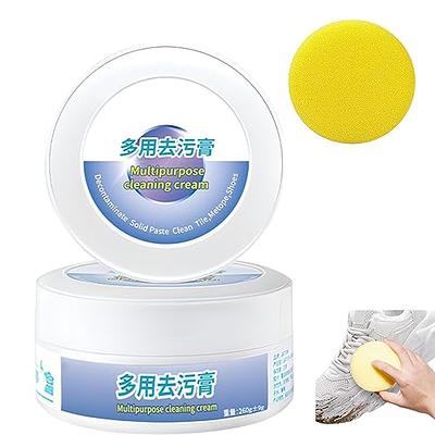 2023 New Multi-Functional Cleaning And Stain Removal Cream, Multipurpose  Cleaning Cream, White Shoe Cleaning Cream with Sponge, White Shoe Cleaner,  No Need To Wash, Decontaminate Solid Paste 1Pcs - Yahoo Shopping