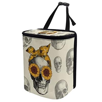 JEOCODY Sunflower Skull Car Trash Can with Lid Gothic Car Accessories  Waterproof Car Trash Bag Leak Proof Car Garbage Can for Headrest SUV Truck  Automotive Garbage Cans for Floor,Backseat,Front Seat - Yahoo