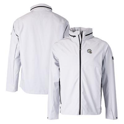 San Francisco 49ers Cutter & Buck Helmet Vapor Water Repellent Stretch  Full-Zip Rain Jacket - White