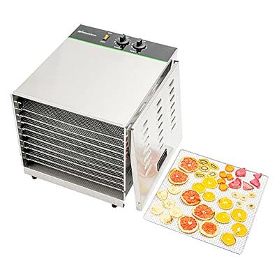 VEVOR Food Dehydrator Machine, 6 Stainless Steel Trays, 700W