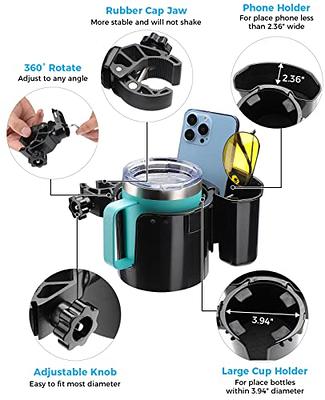 The Universal Tumbler Holder will hold every kind of wine glass, coffee  cup, cans and bottles. The drink holder is compatible with many various  wheelchairs, power chairs, electric wheelchairs, mobility scooters, and