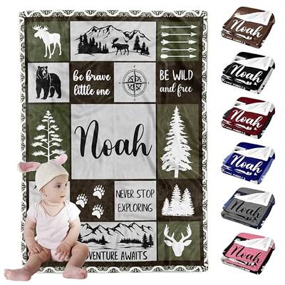 Honestchi Woodland Personalized Baby Blankets for Boys, Personalized Baby  Gifts with Name, Customized Baby Blanket, Newborn Boy Gift, Soft Fleece -  Yahoo Shopping
