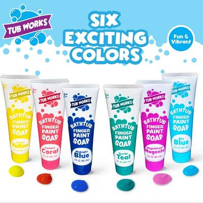 Tub Works™ Bathtub Finger Paint Soap, Fun Colors 6 Pack