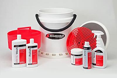 Shurhold 5 Gallon White Bucket Kit - Includes Bucket, Caddy, Grate Seat