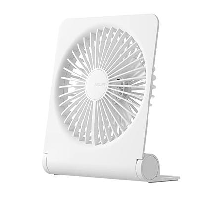 JISULIFE Small Desk Fan, Portable USB Rechargeable Fan, 160° Tilt Folding  Personal Mini Fan with 2000mAh Battery, Strong Wind, Ultra Quiet, 4 Speed  Modes for Office, Home, Camping - White - Yahoo Shopping