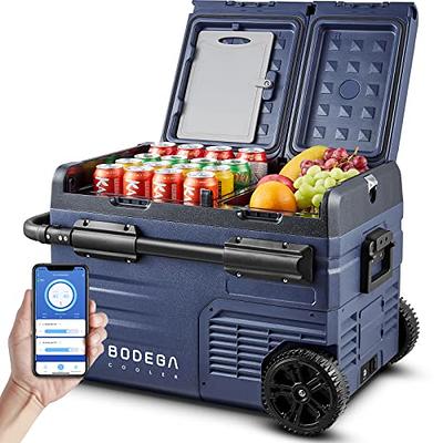 BODEGACOOLER 12 Volt Car Refrigerator, Cooler Car Fridge Dual Zone APP  Control, 37 Quart (35L)12v Portable Fridge,RV Refrigerator, 12/24V DC and  100-240V AC for Camping,Travel and Home Use(2 Doors) - Yahoo Shopping