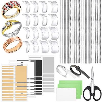 Cheap 16pcs White Ring Resizer 4 Sizes Invisible Ring Guards