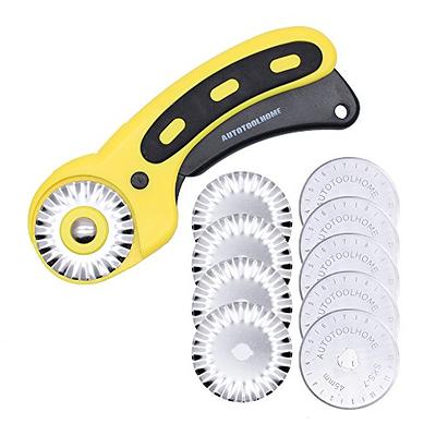 Titanium Coated Rotary Cutter Blades 45mm 10 Pack Replacement Blades  Quilting Scrapbooking Sewing Arts Crafts,Sharp and Durable