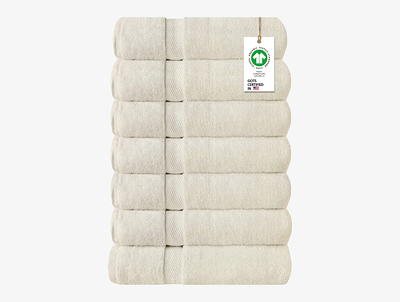 A1 Home Collections 100% Organic Cotton Bath Mat 900 GSM Plush Feather Touch Quick Dry Bath Mat, GOTS Certified, Oeko-Tex Green Certified, Organic