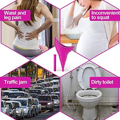 Womens Female Portable Urinal Urine Funnel Camping Travel Emergency Toilet  NEW