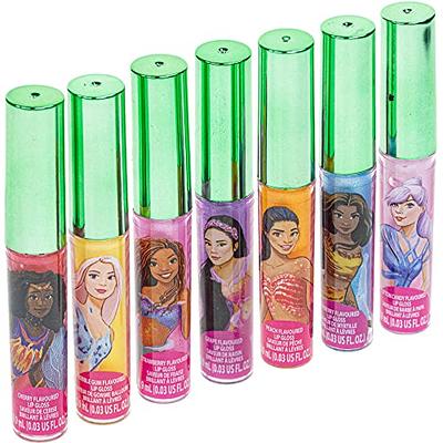 Townley Girl Disney The Little Mermaid Sparkly Cosmetic Makeup Set for Girls with Lip Gloss Nail Polish Nail Stickers - 11 pcs| Perfect for Parties