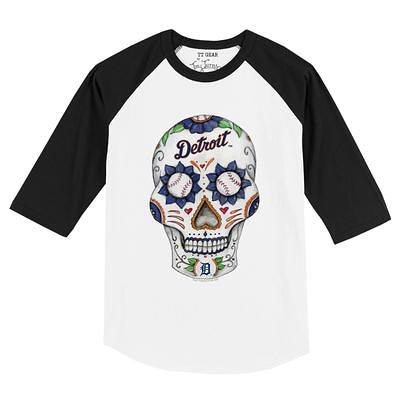 Oakland Athletics Tiny Turnip Toddler Nacho Helmet 3/4-Sleeve Raglan T-Shirt  - White/Black