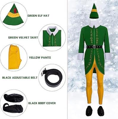 Xambop Elf Costume Men Halloween Christmas Cosplay Full Set Costumes(XXL) -  Yahoo Shopping