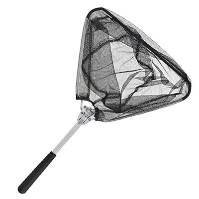 Fishing Net Retractable Telescopic Landing Net Round Triangle Folding  Aluminum Alloy Pole Landing Net For Fly